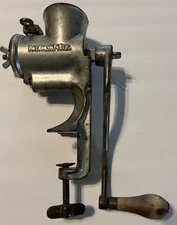 Vntg/Antique Russwin No. 1 Meat Grinder Wood Handle Pat. Date 8/27/1901 Canada