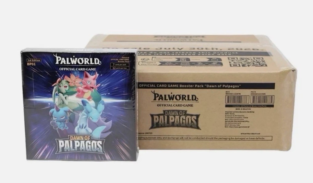 Palworld TCG: Dawn of Palpagos 12 Booster Box Misprint Case English Factory Seal