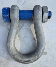 Campbell 1-3/4", WLL 25 ton, Galvanized Screw Pin Anchor Shackle