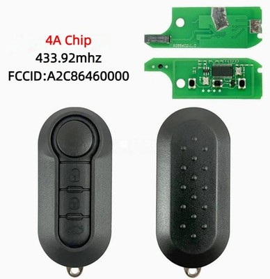 Klapp Funk Schlüssel 4A Chip 433.92 Mhz Für Fiat STRADA / MOBI / UNO / FIORINO