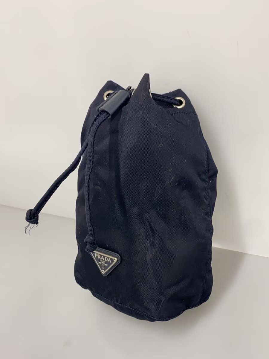 PRADA Pouch Polyester Black Plain - image 2