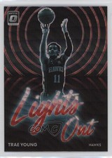 2022-23 Panini Donruss Optic Lights Out Red Wave Prizm Trae Young #8 15ts