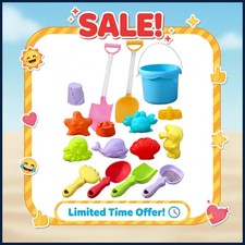Children's Beach Toy Set, ATV, Sand Digging and Water Toy, Beach Bucket