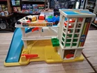 Vintage Fisher-Price Little People Parking Garage Playset with Cars