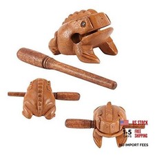 Wooden Frog, Percussion Instruments Frog Ornaments,Thailand Traditional 8.8CM