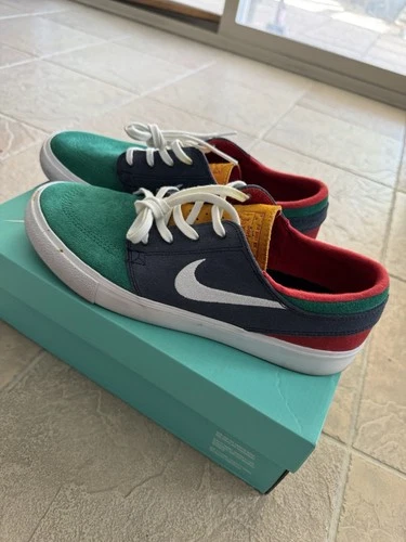 Nike SB Zoom Stefan Janoski Men Size 9.5 Lucid Green Obsidian (Multi Color) RARE