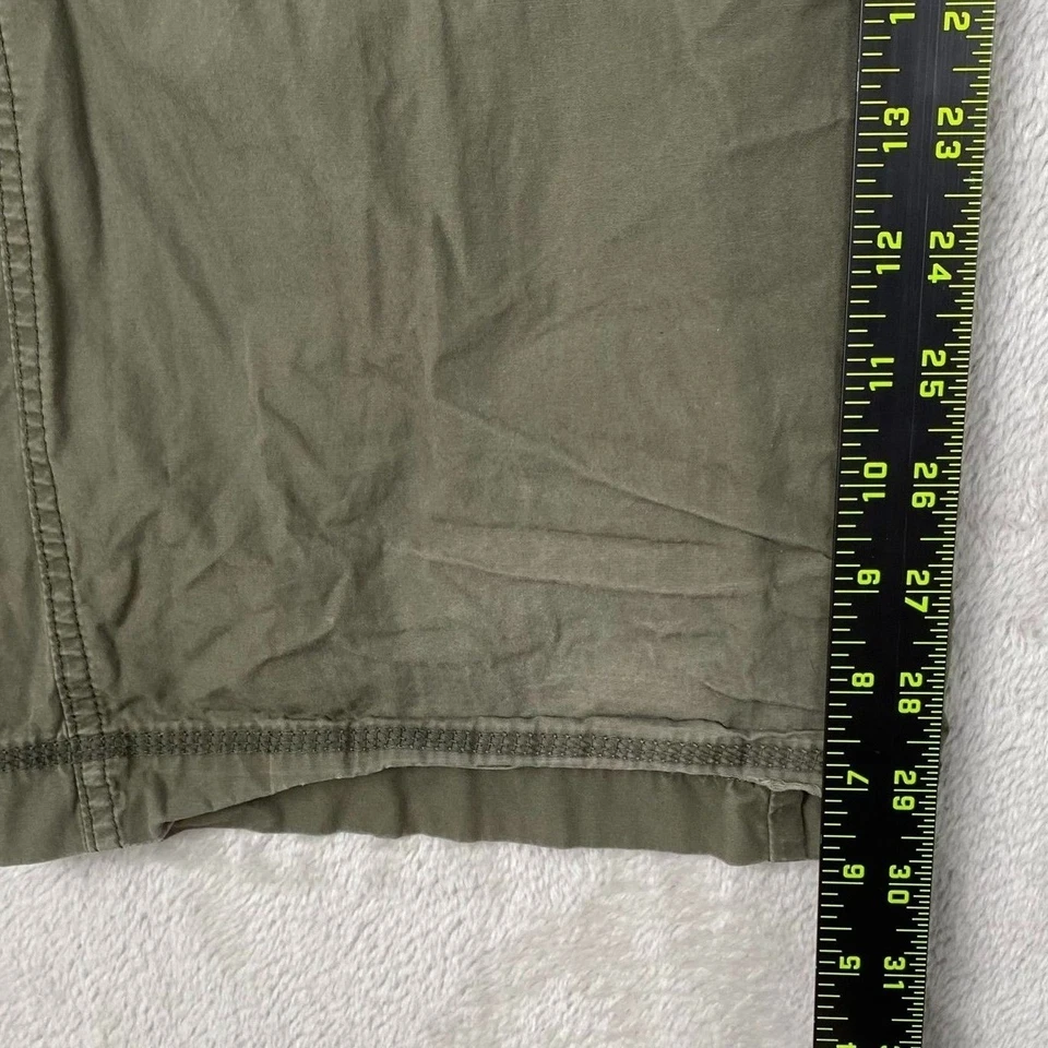 Old Navy Womens Cargo Pants Size 16 Rolled Hem Low Rise Wide Leg Outdoors Green - Image 3 of 4