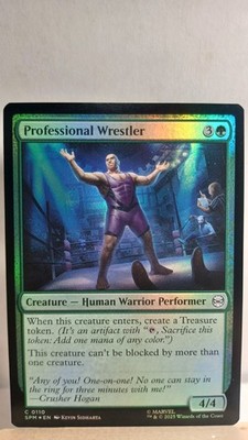 Professional Wrestler Foil Common [NM] - MTG SPM