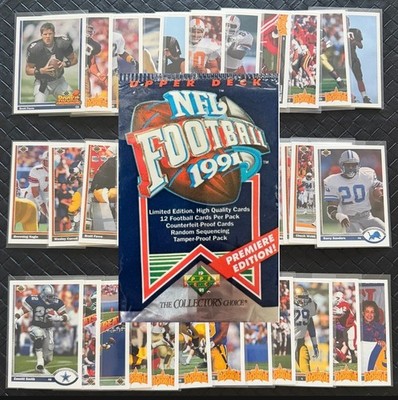 1991 UPPER DECK NFL FOOTBALL Trading Cards Complete Your Set U Pick FARVE 1/3