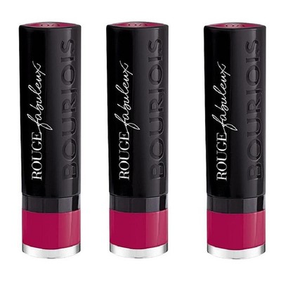 3 Stück Bourjois Rouge Fabuleux Lippenstift - 08 Once Upon A Pink