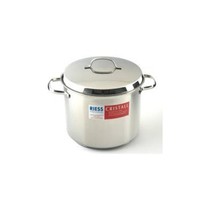 Riess Hoher Topf Cristall Mit Deckel Ø20Cm Edelstahl
