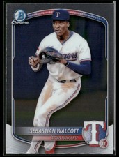 Sebastian Walcott #BCP-133 2025 Bowman Chrome Prospects Texas Rangers NM