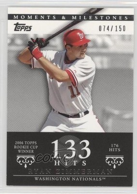 2007 Topps Moments & Milestones 74/150 Ryan Zimmerman #67 1md