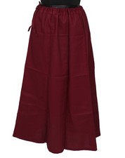 Sushila Saree Petticoat Maroon New Skirt Pure Cotton Indian Women Underskirt