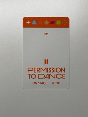 BTS RM PERMISSION TO DANCE ON STAGE PTD LIVE ALBUM DIGITAL CODE