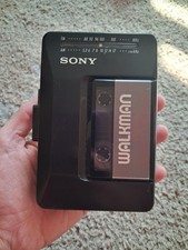 Sony Walkman WM-F2015 AM FM Radio Cassette Player Black Vintage Portable Audio