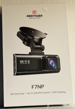 REDTIGER F7NP Dash Camera Front and Rear 4K Dash Cam Built-In WiFi  GPS NEW