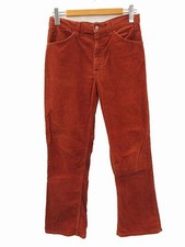 Levi's 70s 6461584 Corduroy Flare Bell Bottom Pants W31 42 TALON Red Brown