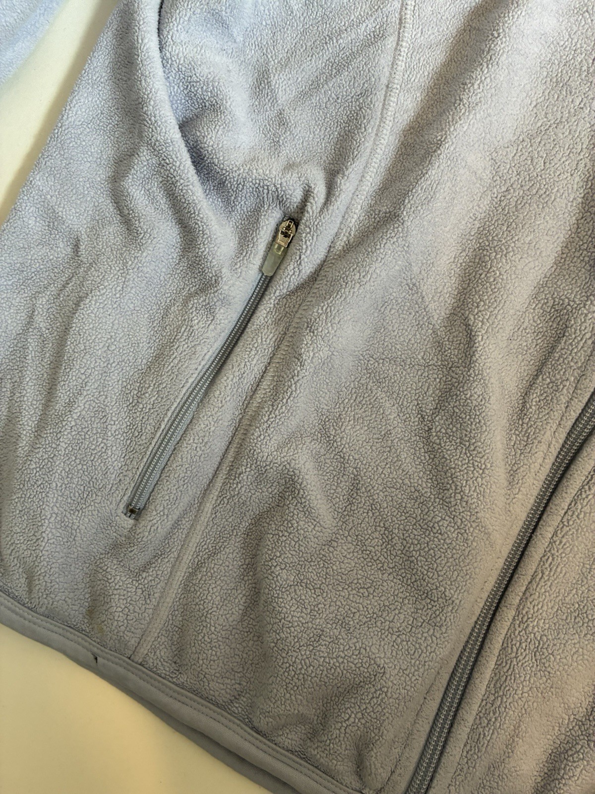 Vintage Nike Therma-FIT Fleece Jacket Womens Medium Baby Blue Full Zip Y2K image 2