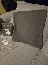 18 X 18 Pillow Covers Set Of 2 Dark Gray