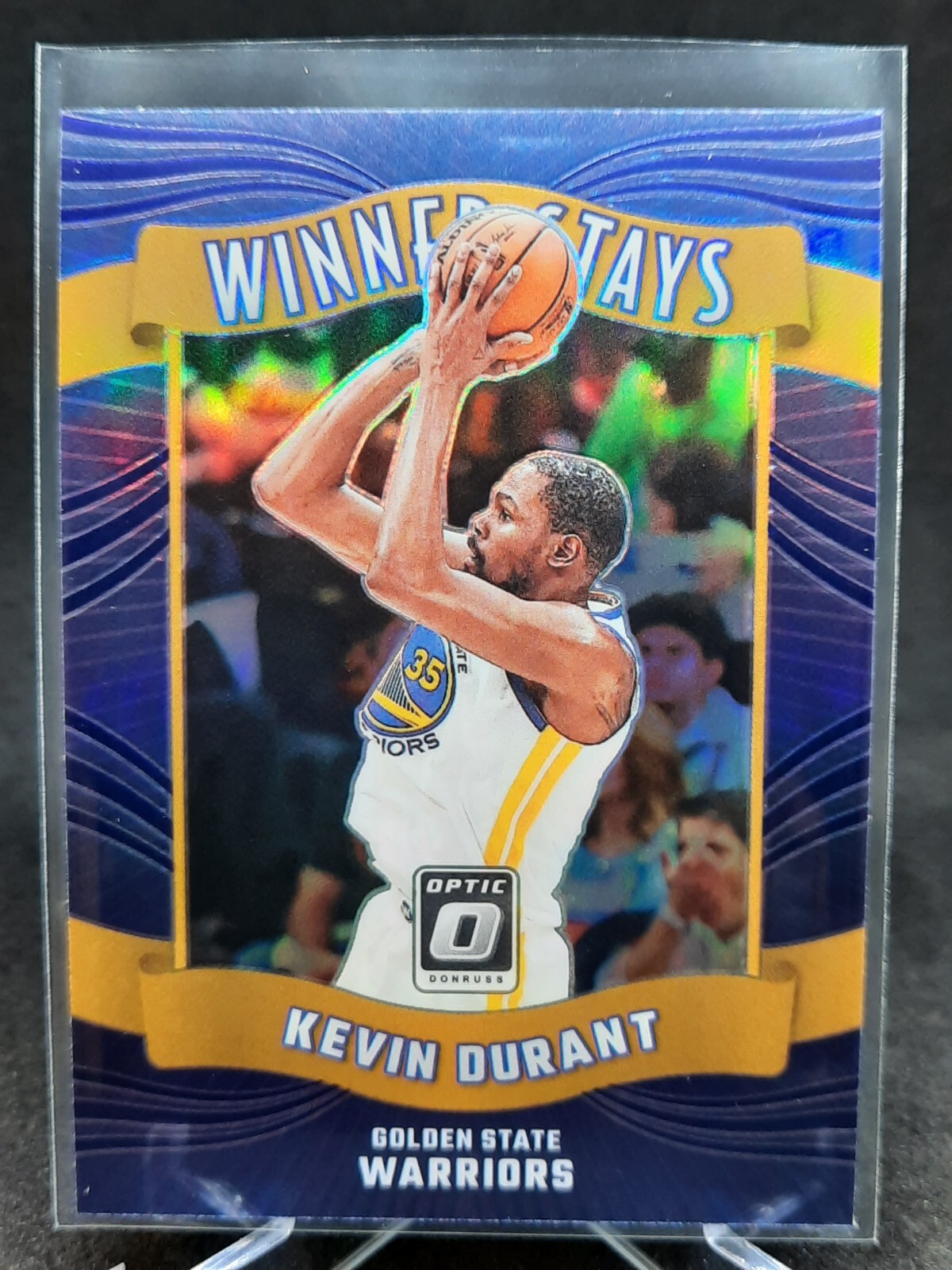 Kevin Durant 2023-24 Donruss Optic Winner Stays Purple Prizm #13 NBA Warriors