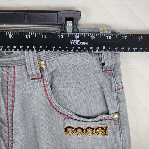 Coogi Jeans Men's Size 34 X 34 Official Embroidered Y2K Gray - 第 2/11 張圖片