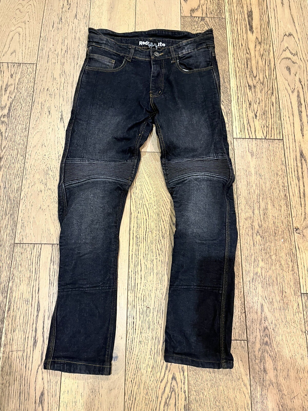 Red Route Motorcycle Motorbike jeans AAA CE level Armour Mens 32