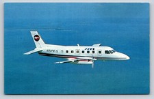 Embraer Bandeirante PBA N90PB Airplane In Flight vintage Postcard