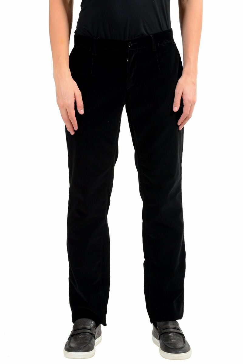 Dolce & Gabbana Men's Black Corduroy Casual Pants Size 28 30 Dolce & Gabbana Men's Black Corduroy Casual Pants Size 28 30