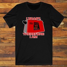 Talkie Tostapane Divertente Rosso Nano TV Show Uomo Nero S-3XL