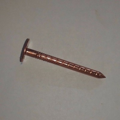 Dachpappstifte 2,8x20 mm kupfer 100 Stück Pappnägel Pappstifte