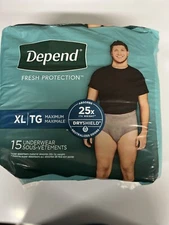 Depend Men's XL  15 count