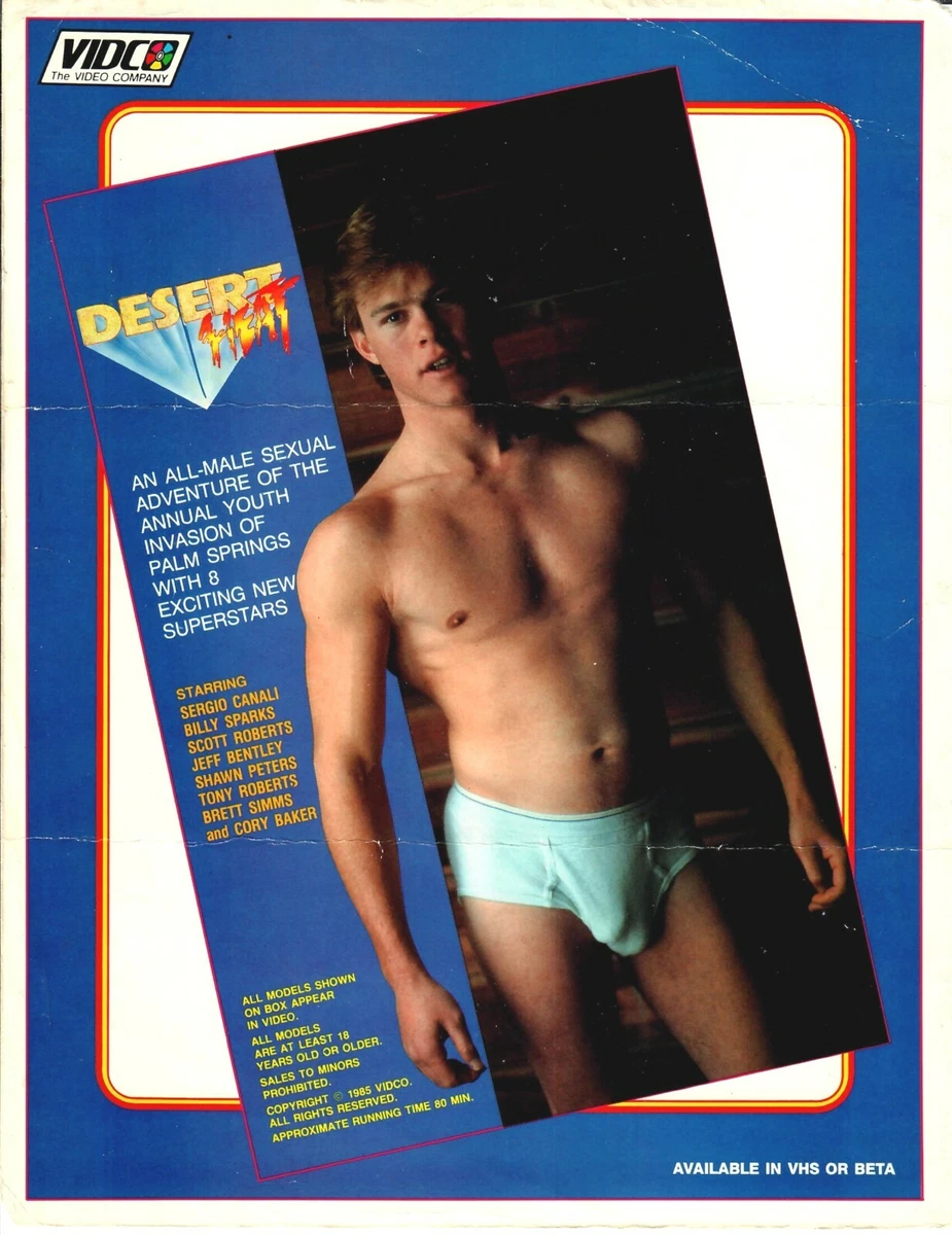 Sergio Canali 8-12x11 Gay Film Star on Color Flyer for Desert Heat |  eBay