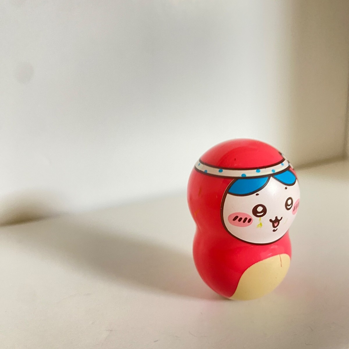 Hachiware Chiikawa roly poly toy Figure Keychain Bandai Rare