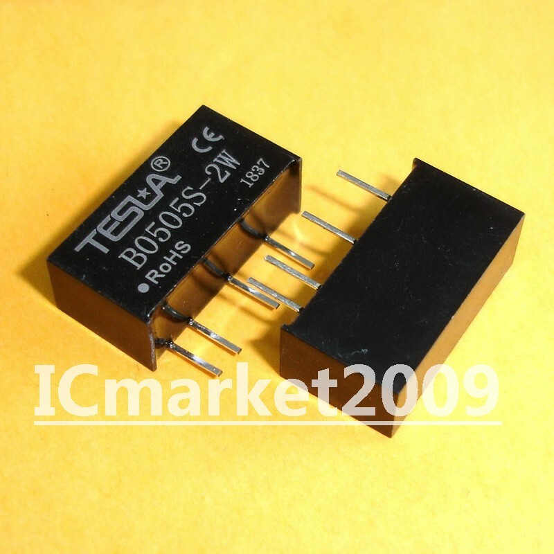 2 PCS B0505S-2W SIP-4 5V 2W DC-DC Converter Power Supply Module Chip IC ...