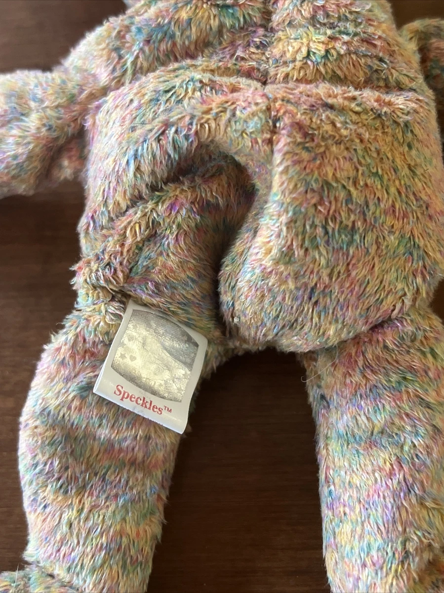 Vintage Ty Beanie Baby Speckles Bear 2000 with rare tag Retired