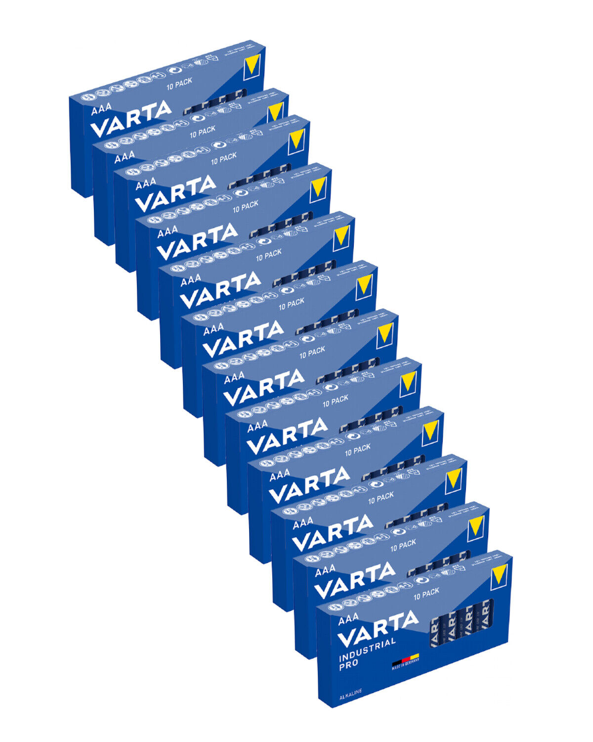 Thumbnail - 12x10er Pack-micro Aaa Lr3 Lr03 Mn2400 4003 1,5v Varta Industrial Pro
