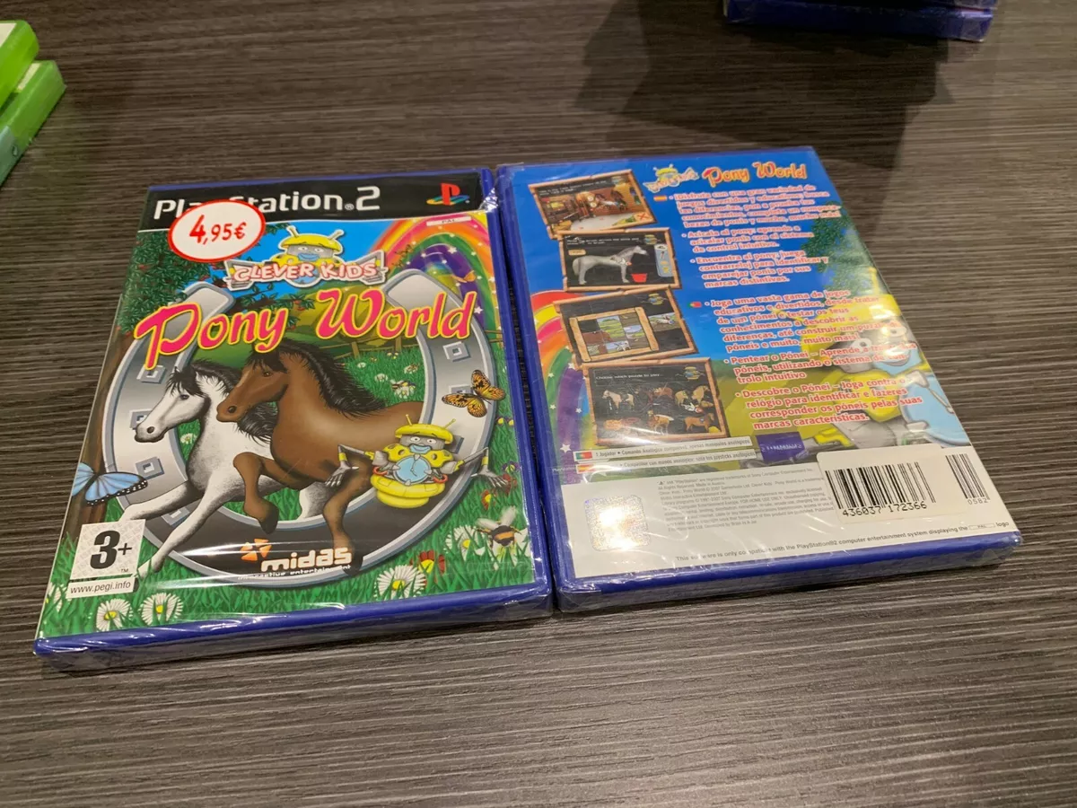 Pony World Clever Kids PS2 Sealed New IN Spanish/Portuguese