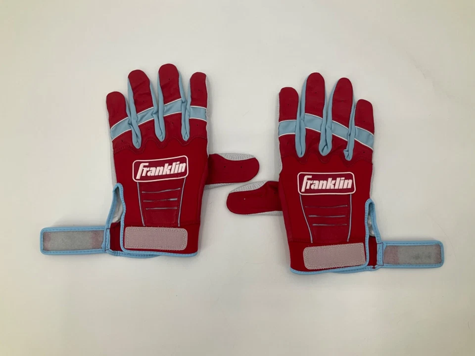 FRANKLIN BRAND NEW RED/BLUE MLB TEAM ISSUED GLOVES SIZE: 2XL - Image 3 of 4