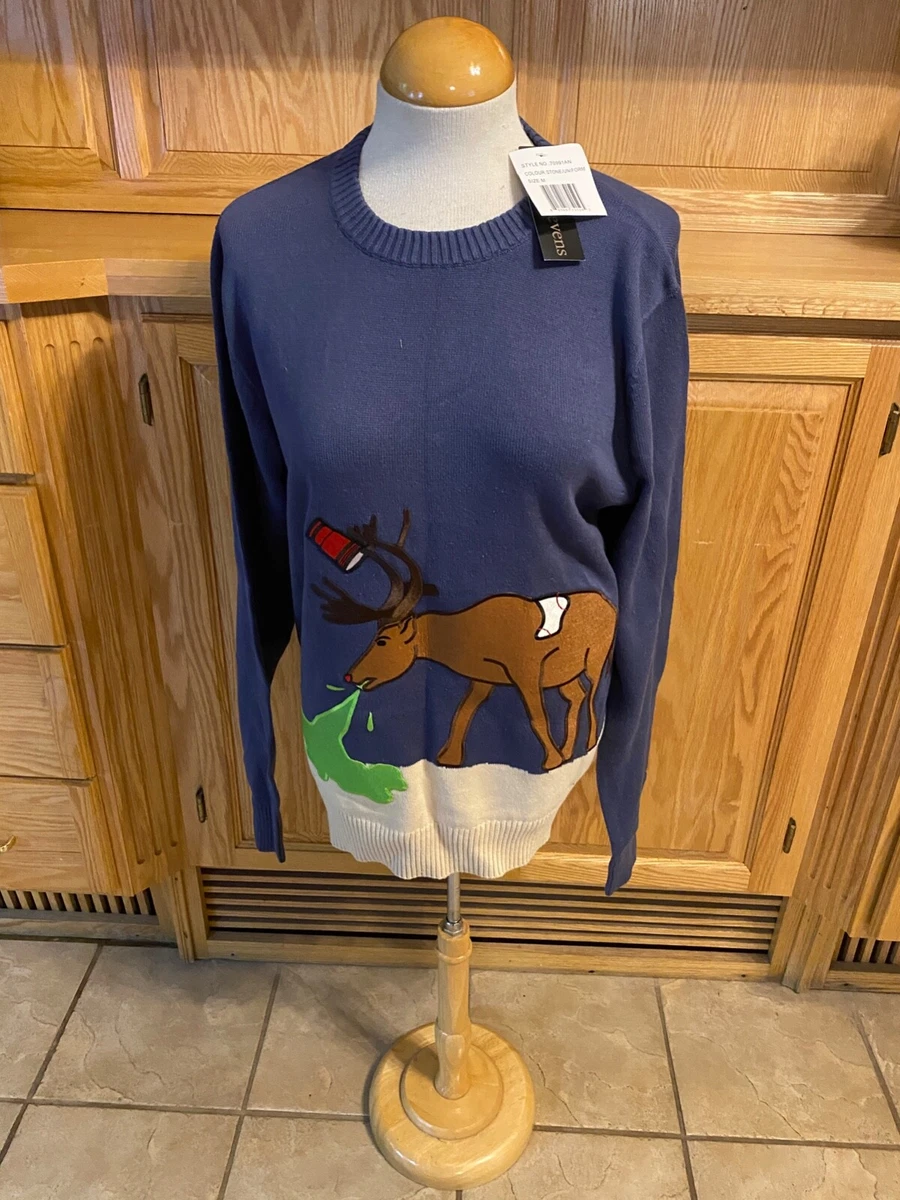 Reindeer clearance puking sweater