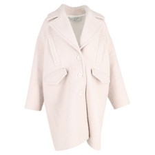 Iro Berlioz Coat In Beige Wool Eu36