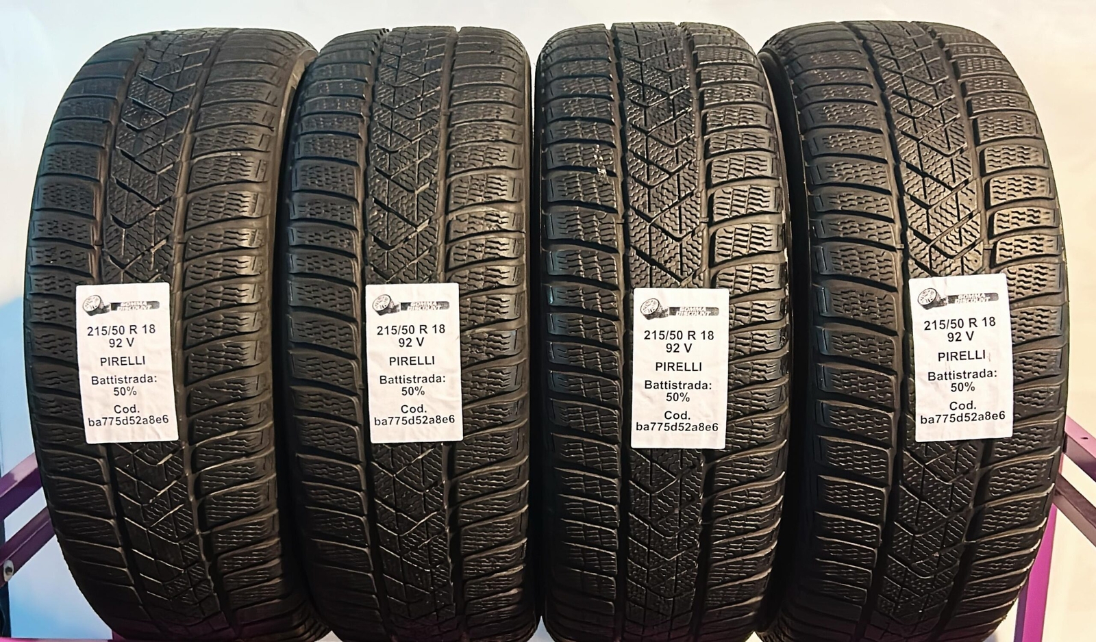 PNEUMATICO USATO PIRELLI SOTTOZERO 3 215/50 R18 92V Invernali