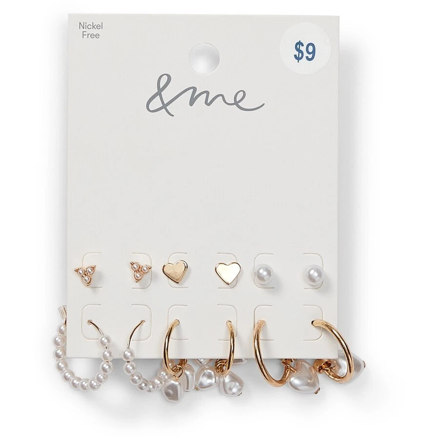 me Women s Earring Set 6 Pack Multi