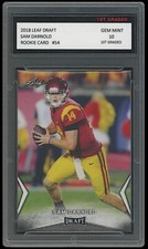 Sam Darnold 2018 Leaf Draft Rookie Card #54 NFL Seattle Seahawks 1st Graded 10