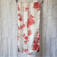 VINTAGE Sheer Floral Scarf