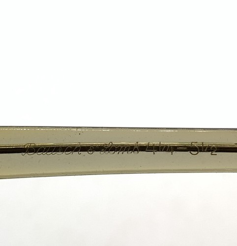 BAUSCH & LOMB VINTAGE 46-20 TRANSPARENT GRAY HORN RIM EYEGLASS MID CENTURY W8 - Picture 4 of 9