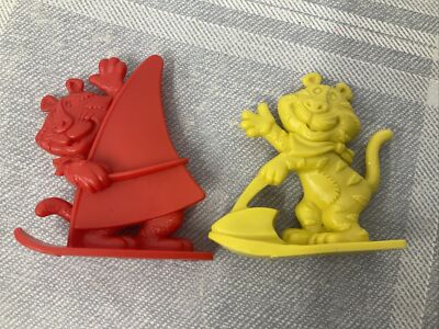 Vintage Kellogg s Müsli Figuren Tony Tiger rot blau Surfboarding 1991 