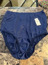 VINTAGE VANITY FAIR SHEER GRANNY PANTY ANTRON III. SIZE 6. NEW NAVY