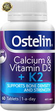 Calcium and Vitamin D3 + K2 Tablets (Pack of 60)