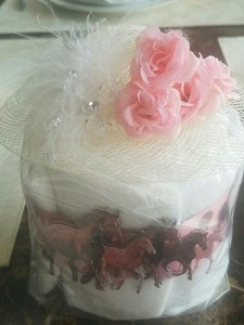 Kentucky Derby Mini Diaper Cake Baby Shower Favor Decoration